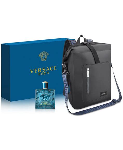 versace men's 2 pc eros eau de toilette gift set|Versace Eros backpack set.